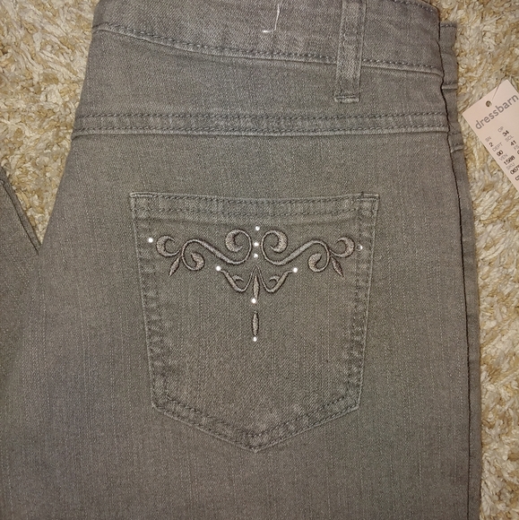 NWT Grey Jewled Boot cut Jeans ✨ - Picture 2 of 6